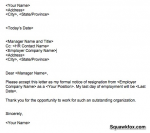 A short resignation letter example that gets the job done - Squawkfox